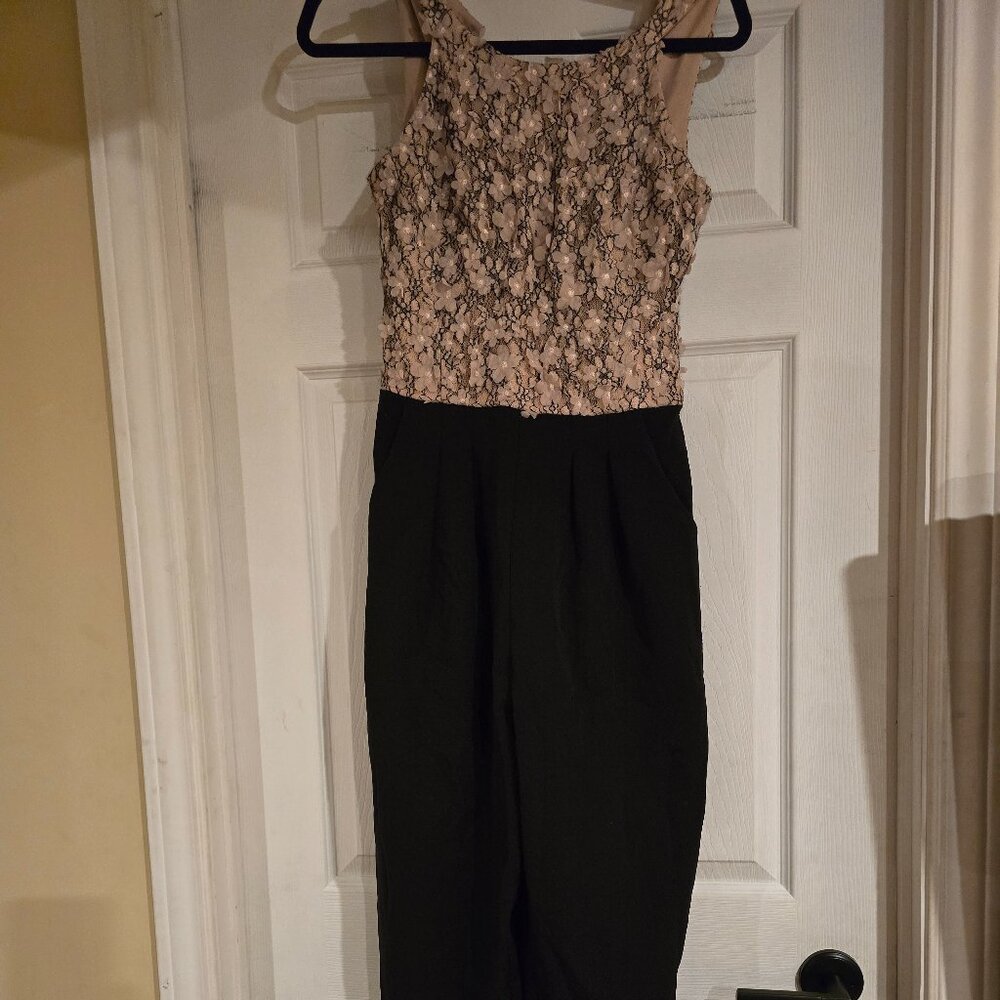 Eva franco 3d flower jumpsuit